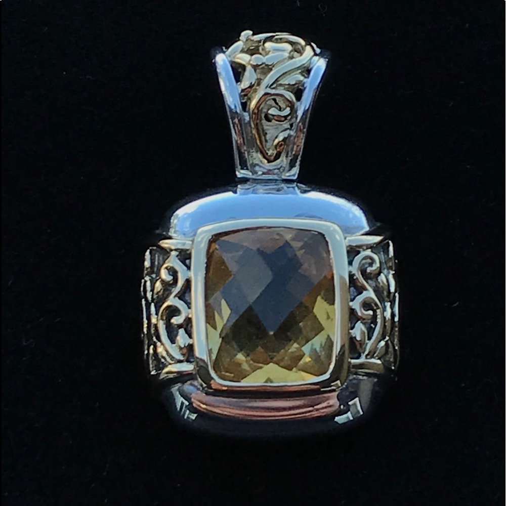 Effy d’oro pendant with citrine stone